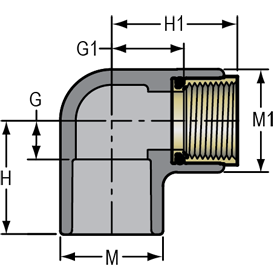 90 Ell - Brass Transition